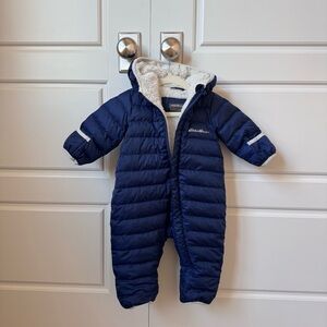 Eddie Bauer Kids Down Navy One Piece Snowsuit Infant